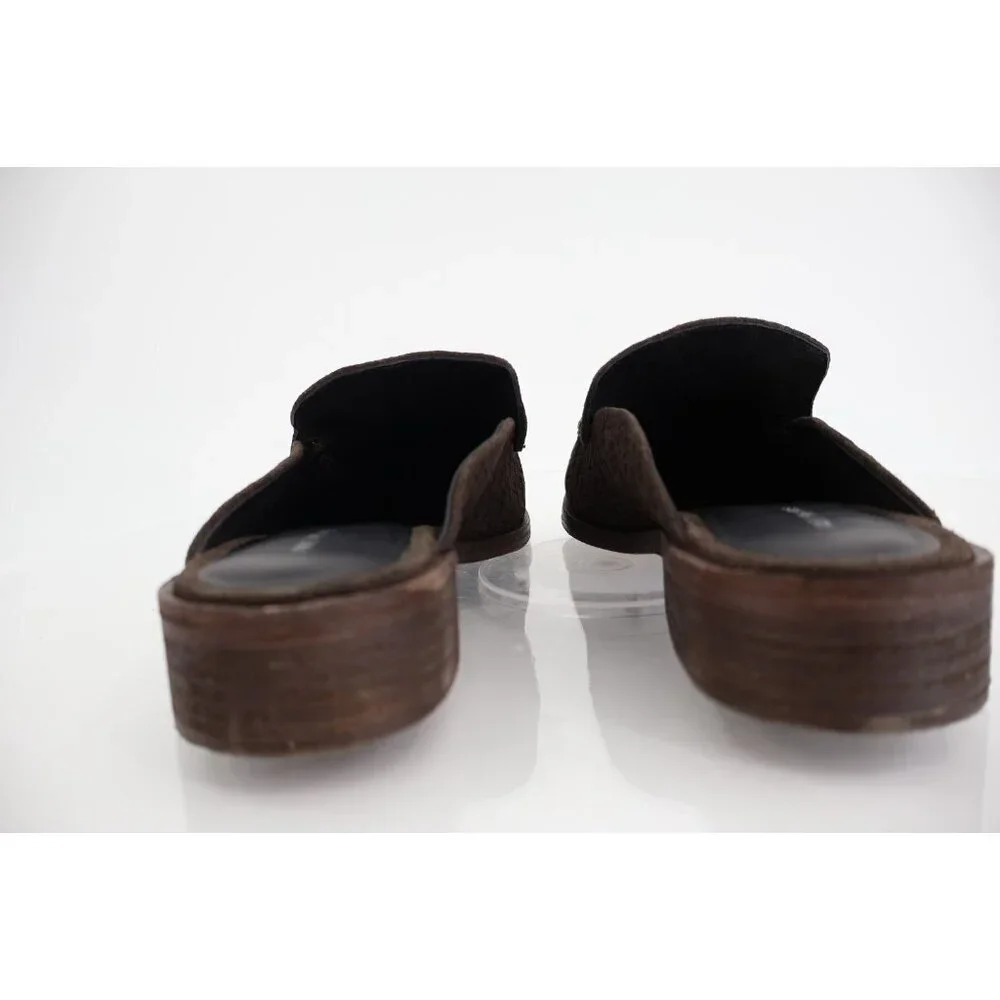 Free People Dark Brown Leather Slip-On Mules - Picture 6 of 11